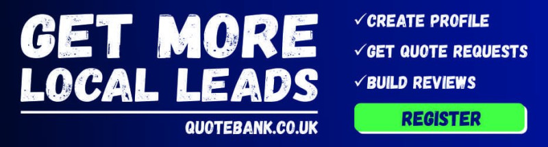 Get FREE leads and build your reputation with QuoteBank.co.uk